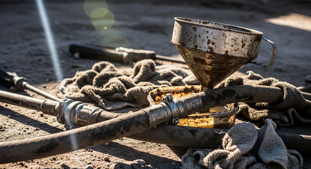 Extracción de combustible equivocado en El Álamo